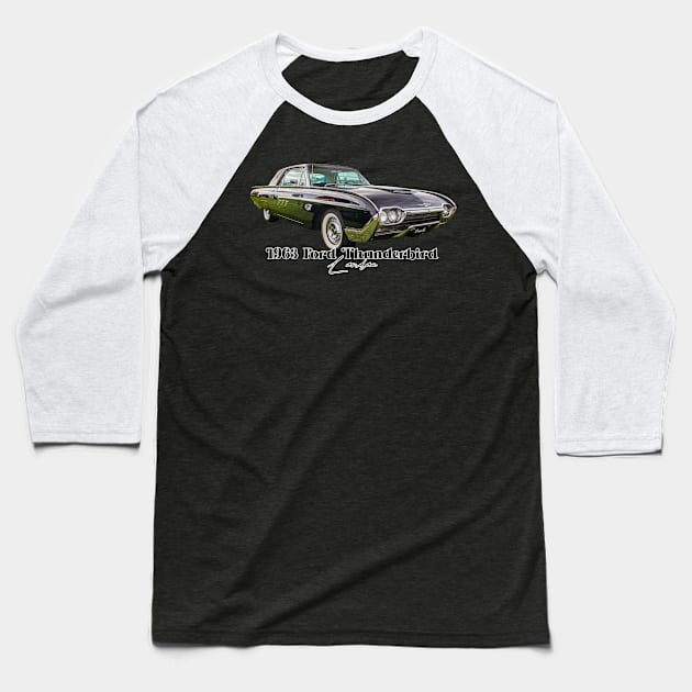 1963 Ford Thunderbird Landau Baseball T-Shirt by Gestalt Imagery